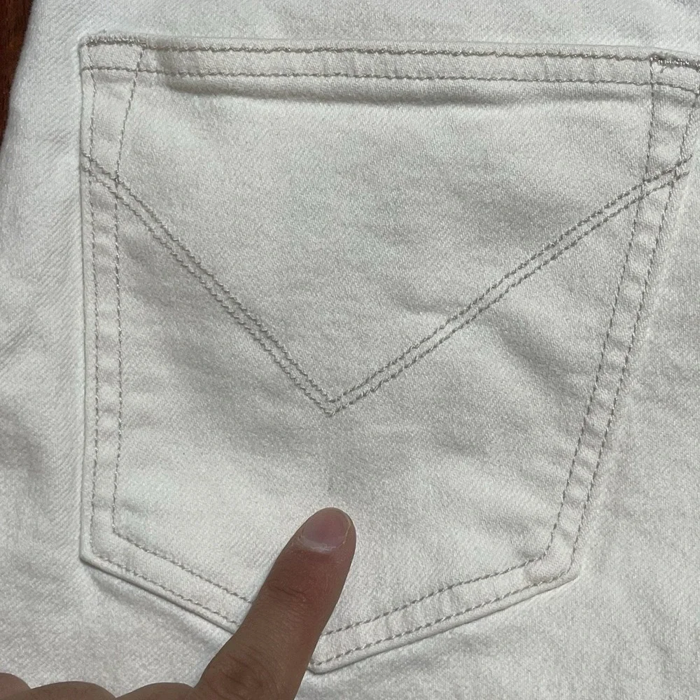 John Varvatos USA Jeans Mens 33 34x28 White Wight Stretch Streetwear EUC READ